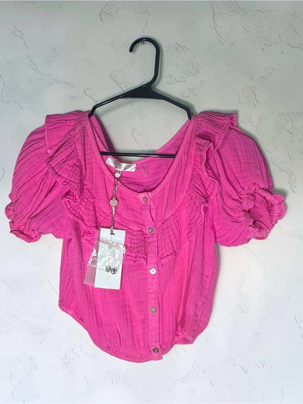 LoveShackFancy Elania Crop Top NWT